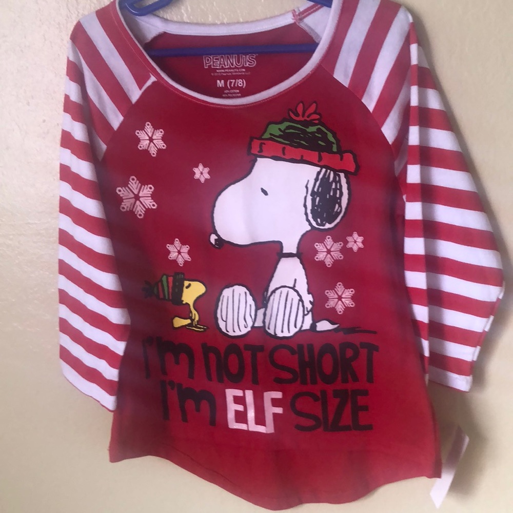 2/12$🌺christmas Peanuts girls blouse